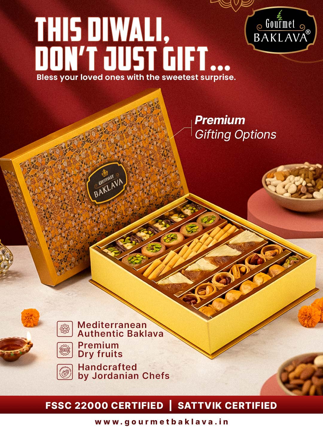 Gourmet Baklava social media design by Himanshu Narwaria