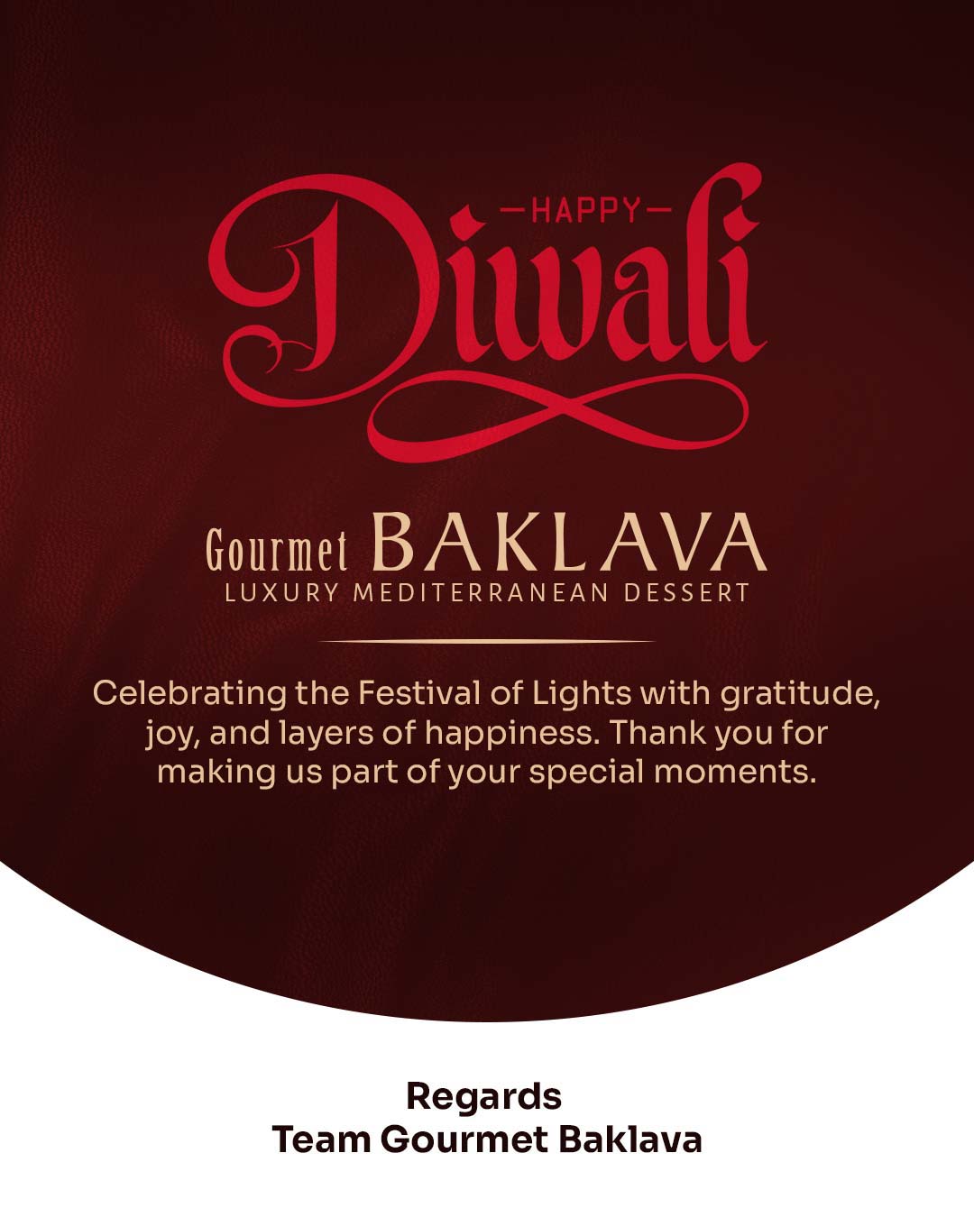 Gourmet Baklava social media design by Himanshu Narwaria