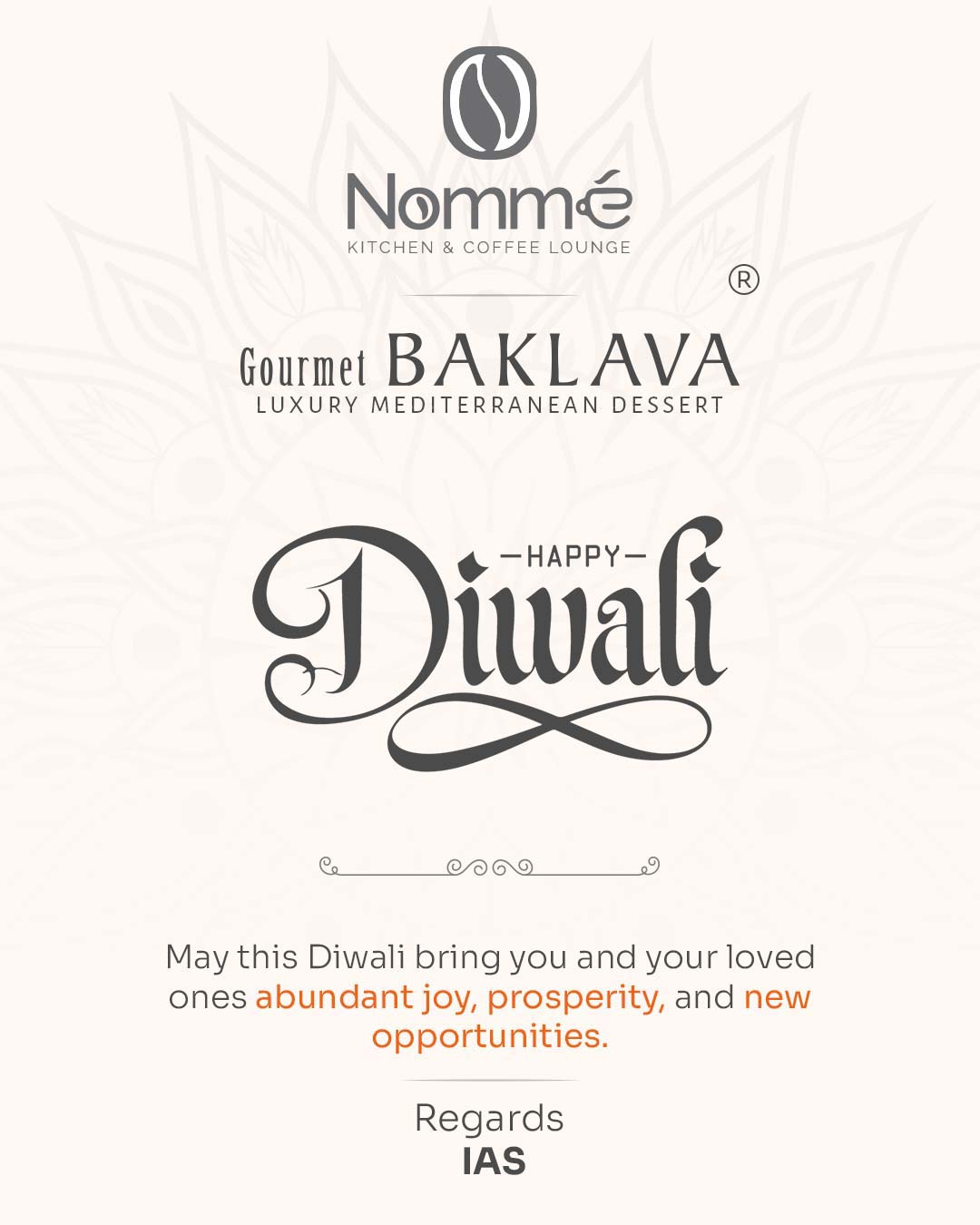 Gourmet Baklava social media design by Himanshu Narwaria