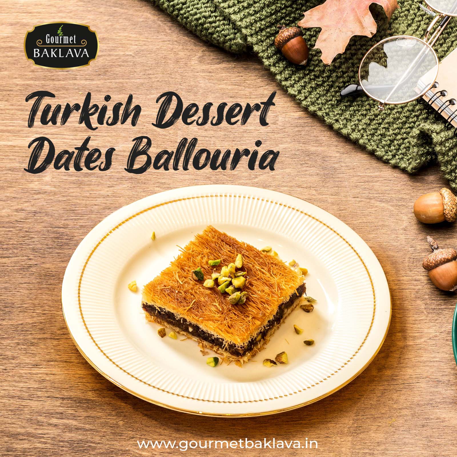 Gourmet Baklava social media design by Himanshu Narwaria