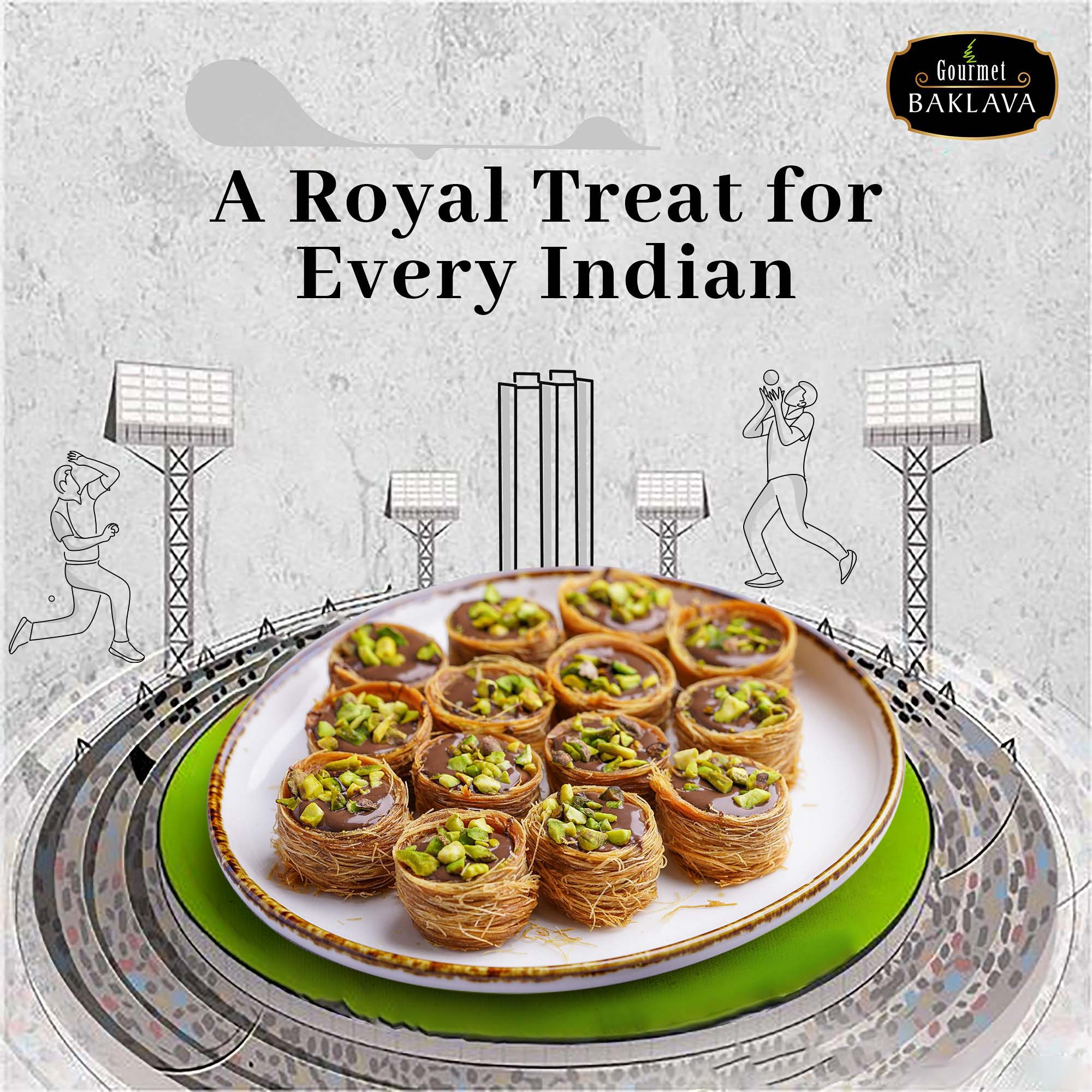 Gourmet Baklava social media design by Himanshu Narwaria