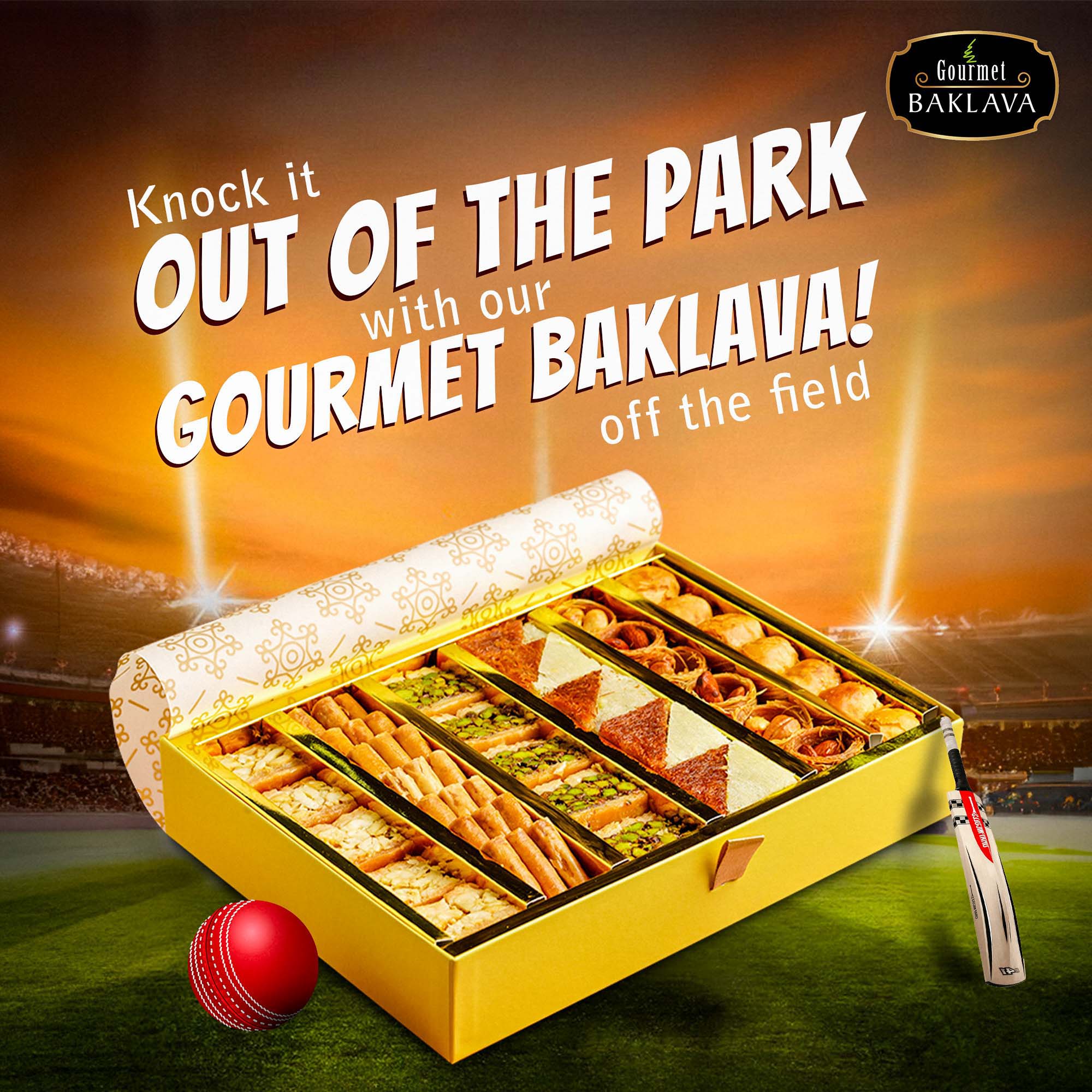Gourmet Baklava social media design by Himanshu Narwaria