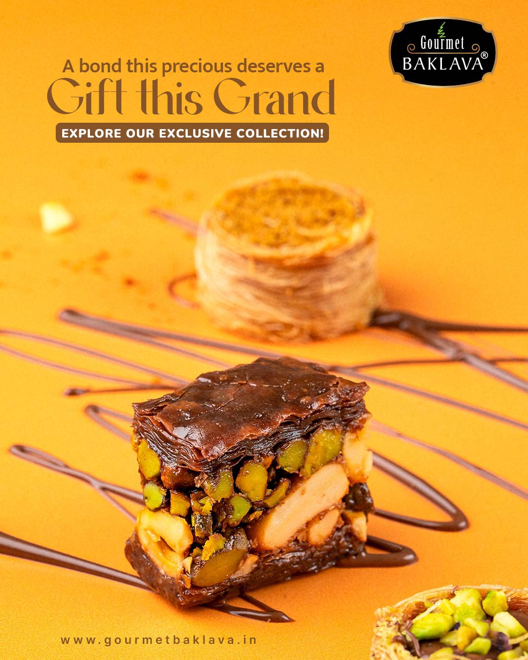 Gourmet Baklava social media design by Himanshu Narwaria