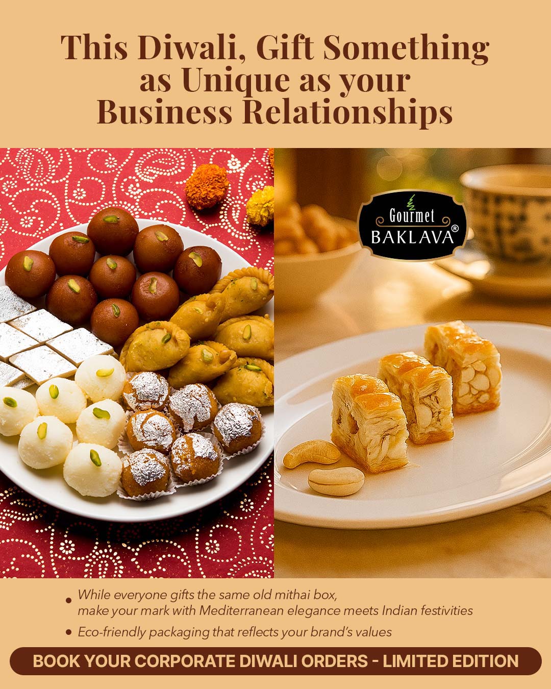 Gourmet Baklava social media design by Himanshu Narwaria