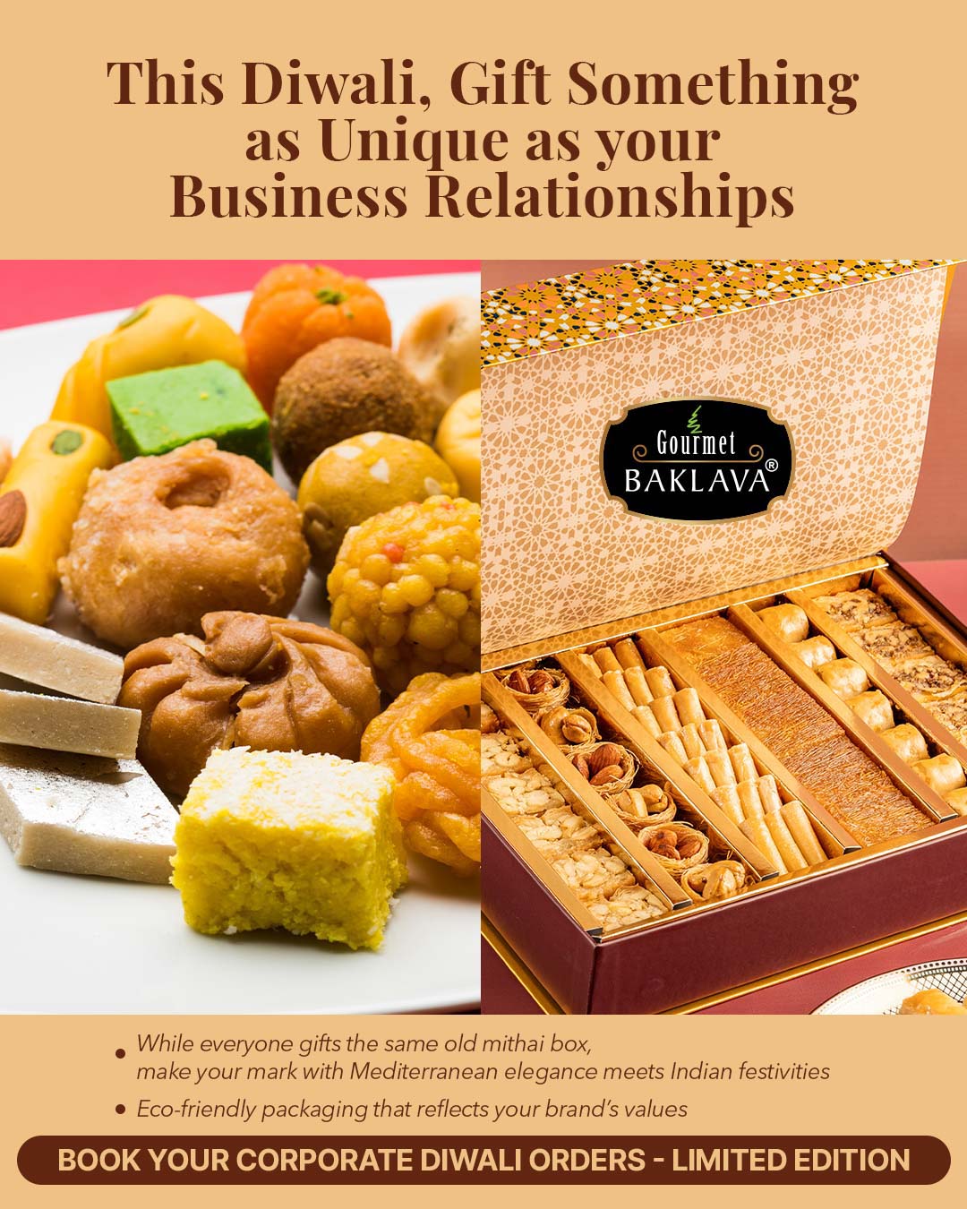 Gourmet Baklava social media design by Himanshu Narwaria