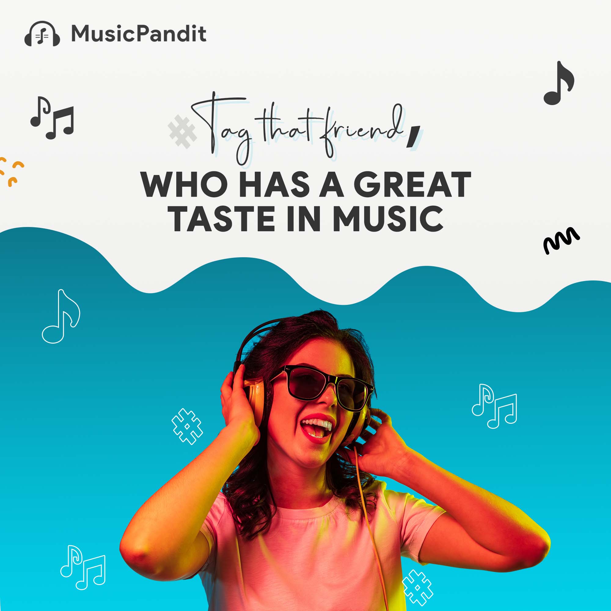 MusicPandit social media design by Himanshu Narwaria