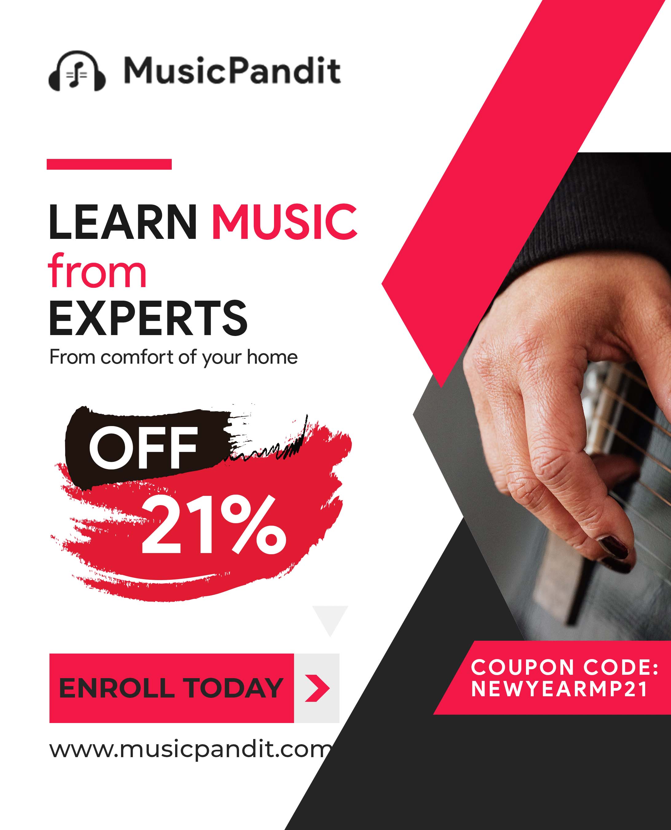 MusicPandit social media design by Himanshu Narwaria