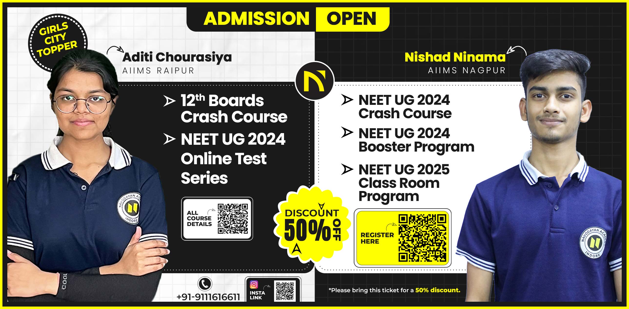 Navodayan Academy social media design by Himanshu Narwaria