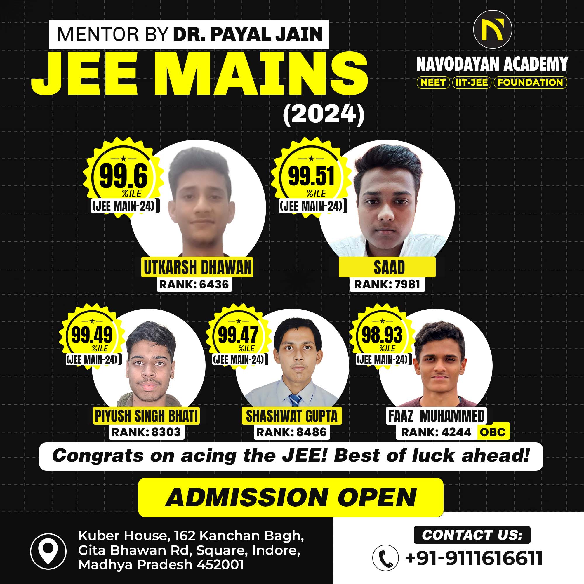 Navodayan Academy social media design by Himanshu Narwaria