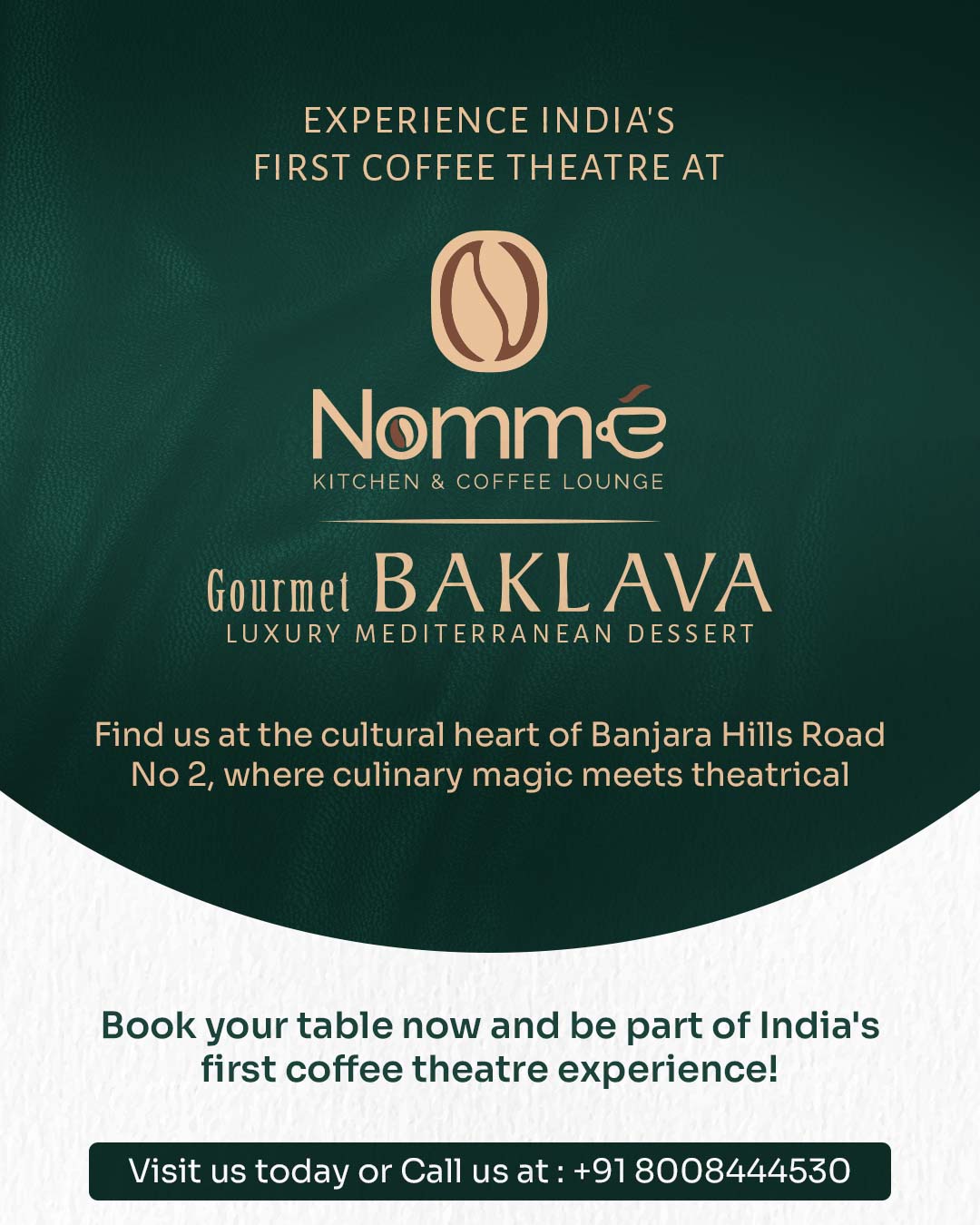 Nomme Kitchen & Coffee Theatre Instagram design by Himanshu Narwaria