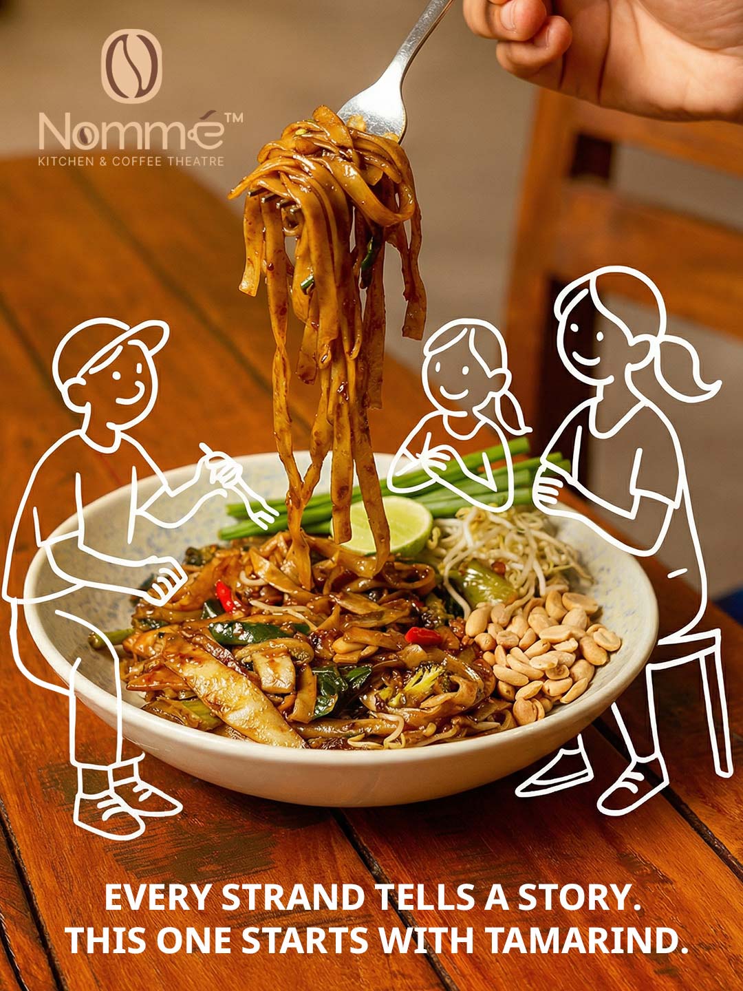 Nomme Kitchen & Coffee Theatre Instagram design by Himanshu Narwaria