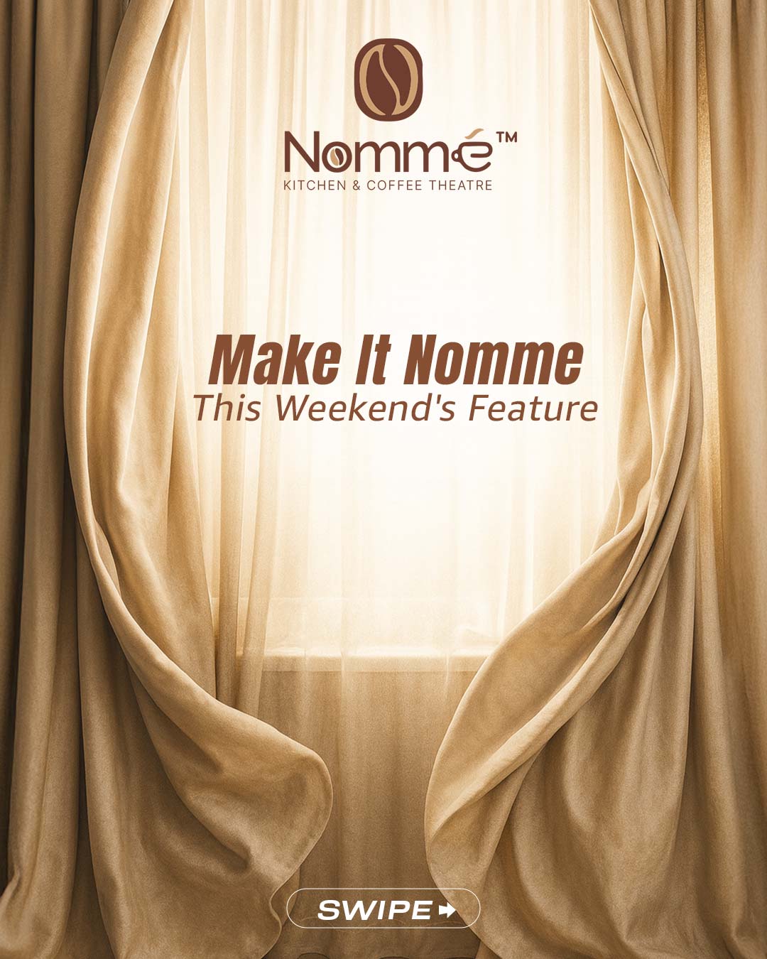 Nomme Kitchen & Coffee Theatre Instagram design by Himanshu Narwaria