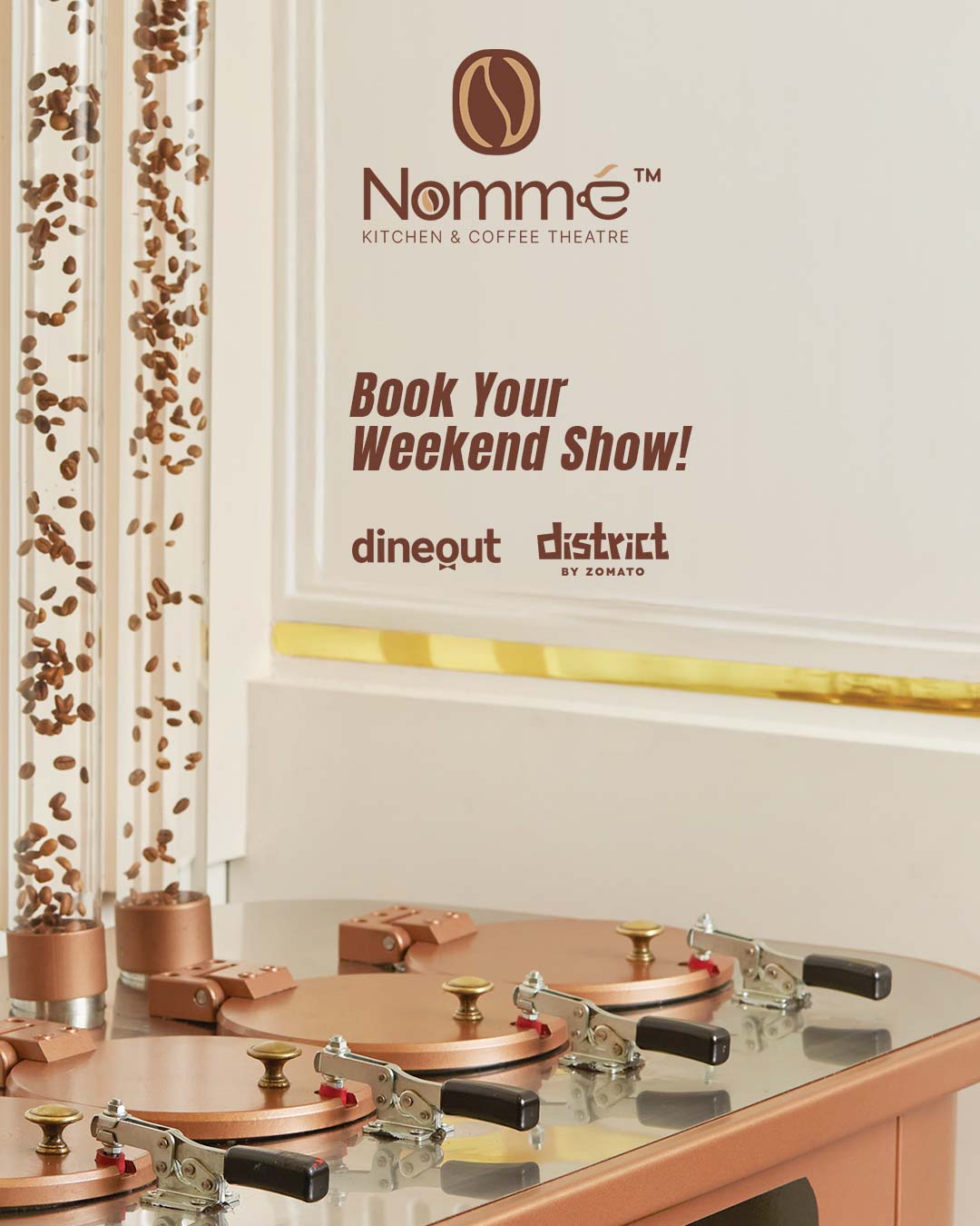 Nomme Kitchen & Coffee Theatre Instagram design by Himanshu Narwaria