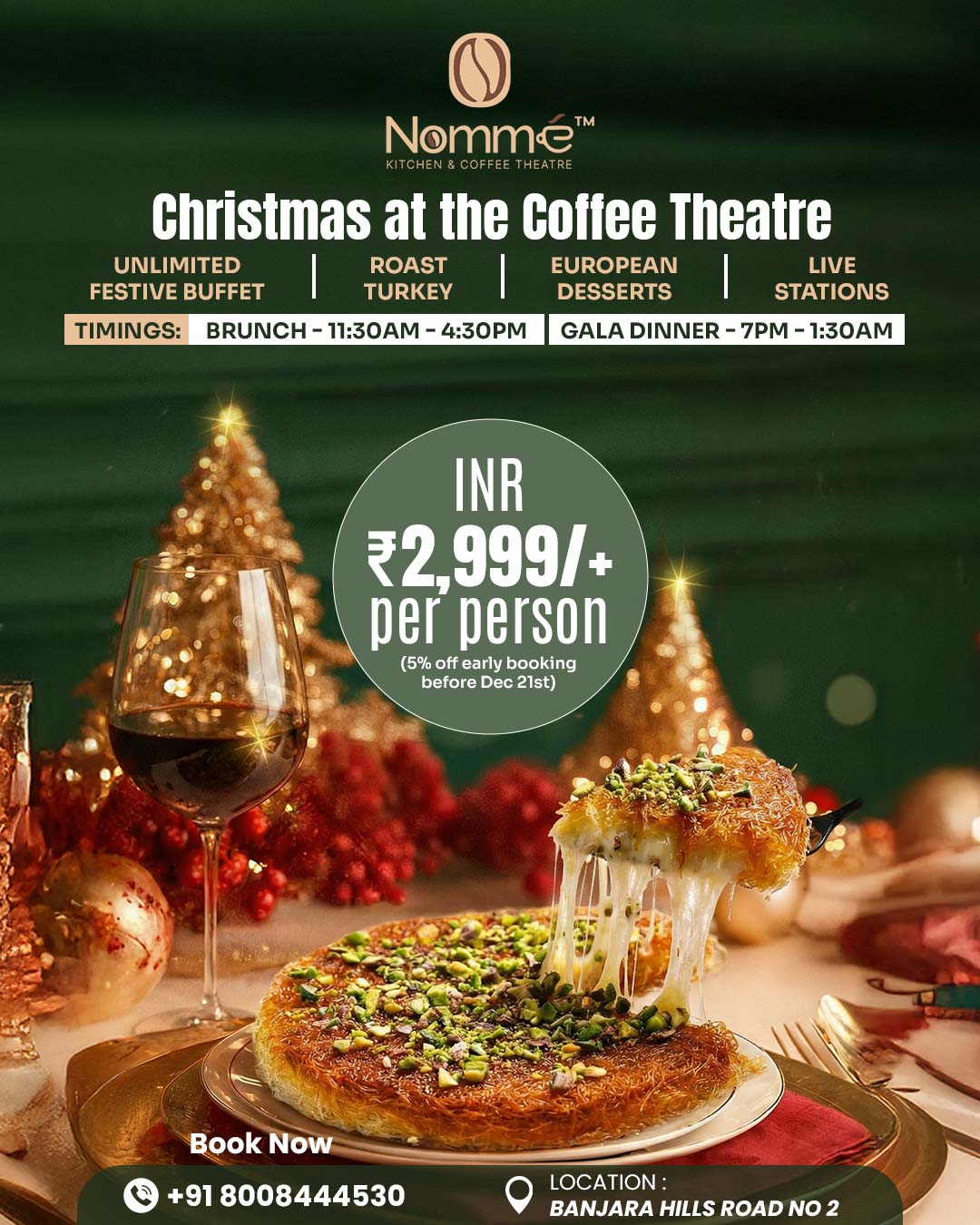 Nomme Kitchen & Coffee Theatre Instagram design by Himanshu Narwaria
