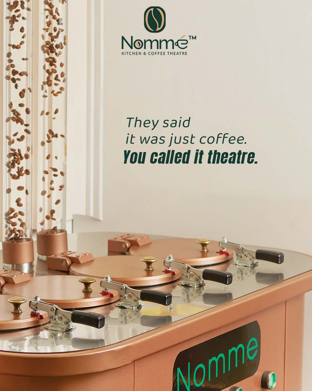 Nomme Kitchen & Coffee Theatre Instagram design by Himanshu Narwaria