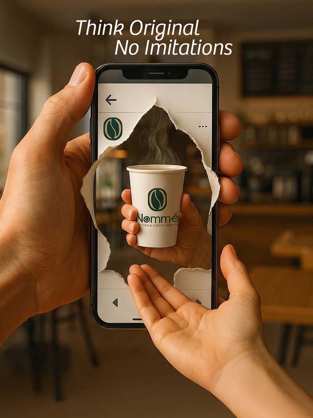 Nomme Kitchen & Coffee Theatre Instagram design by Himanshu Narwaria