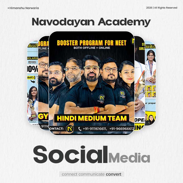 Navodayan Academy social media design by Himanshu Narwaria