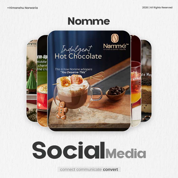 Nomme social media design by Himanshu Narwaria