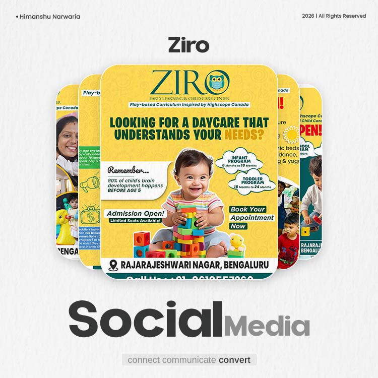 Ziro Learning social media design by Himanshu Narwaria