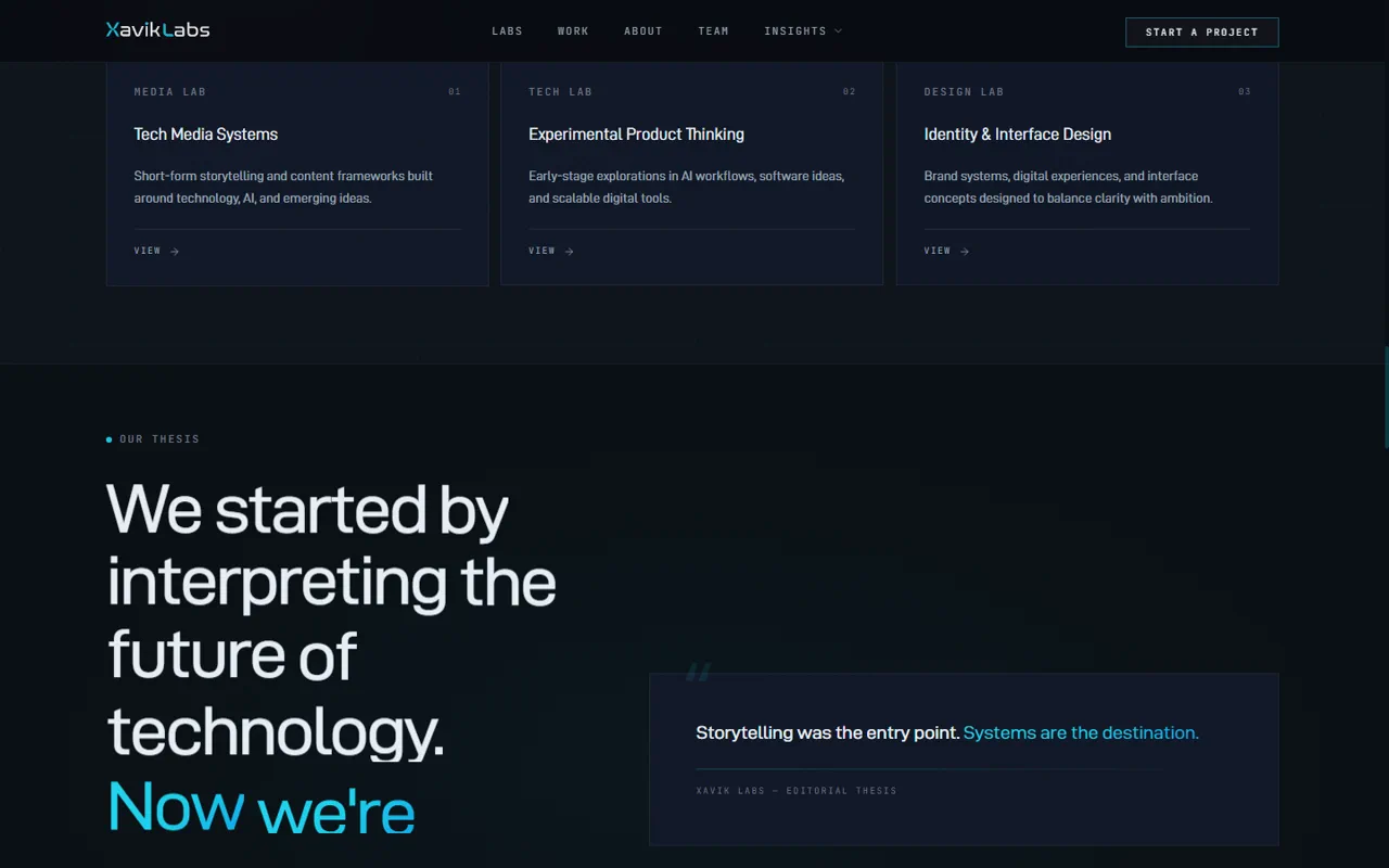 Xavik Labs section view